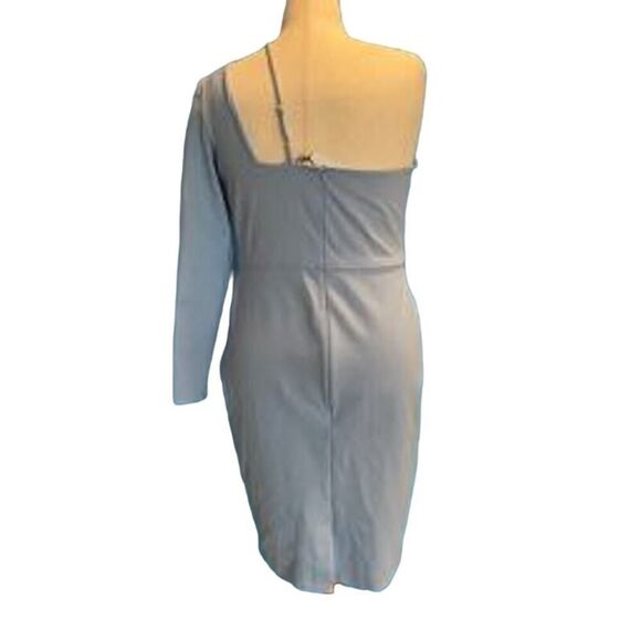 Made in the USA NWT CHLOE KRISTYN Dress CutOut Stretch Knit Blue Adj Strap XL - Picture 5 of 9